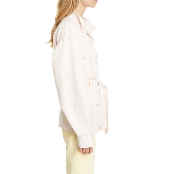 Joie Sirena Belted Linen Blend Utility Jacket - Picture 3 of 5